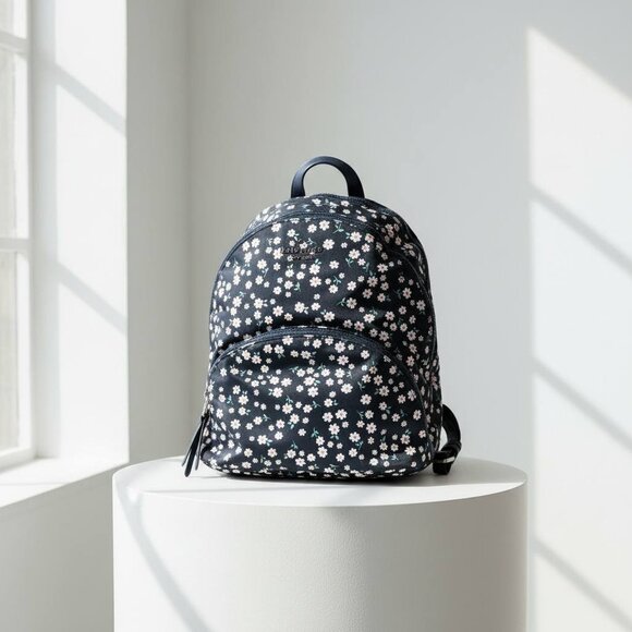 Kate Spade Navy Floral Backpack